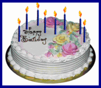 birthday cake photo. Cutes Animated Birthday Cake