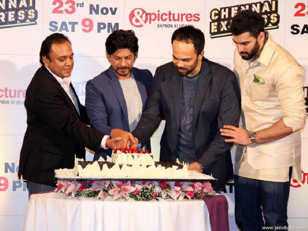 Shahrukh Khan with Rohit Shetty