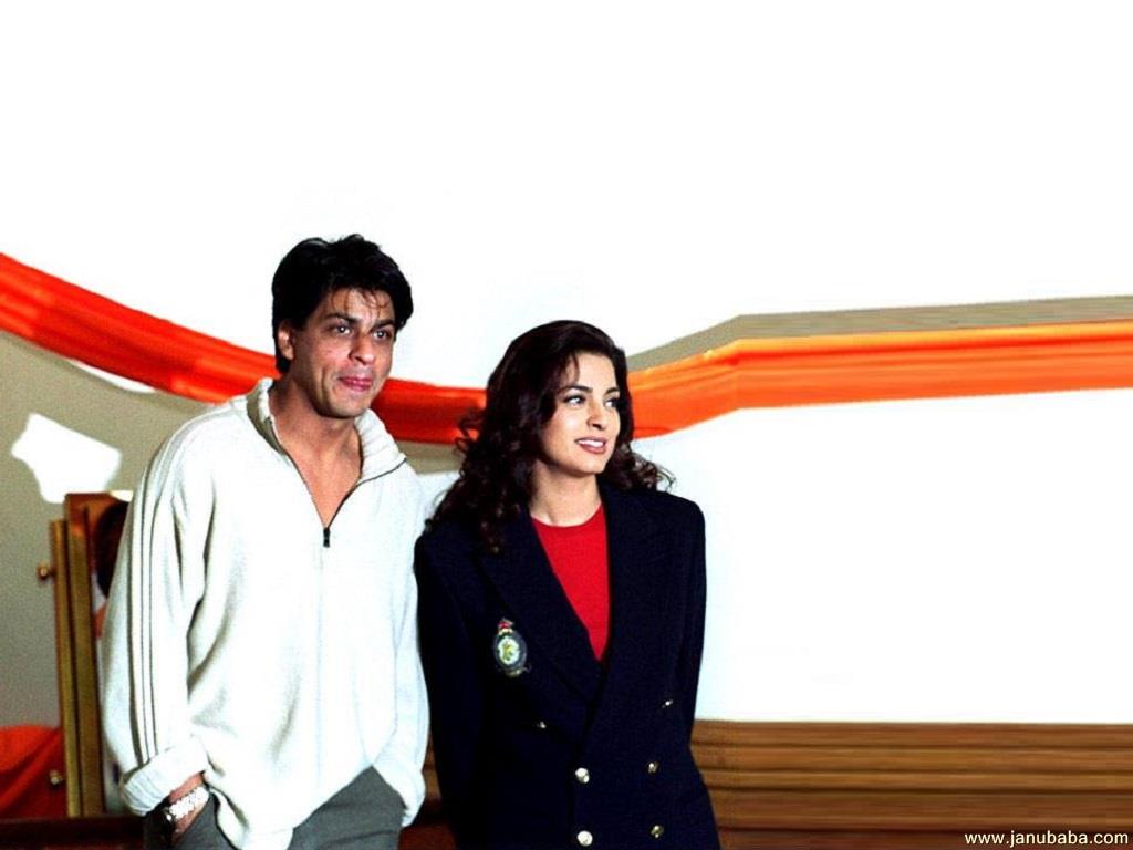Shahrukh Khan with Juhi Chalwa