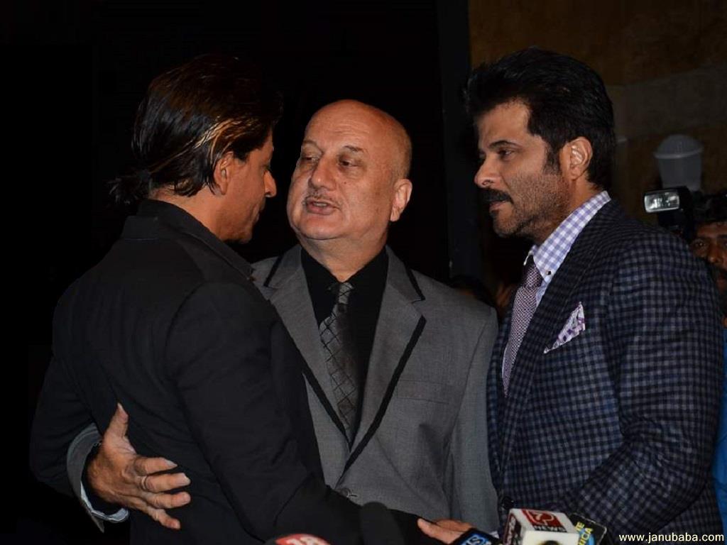 Shah Rukh Khan with Anupam Kher & Anil Kapoor