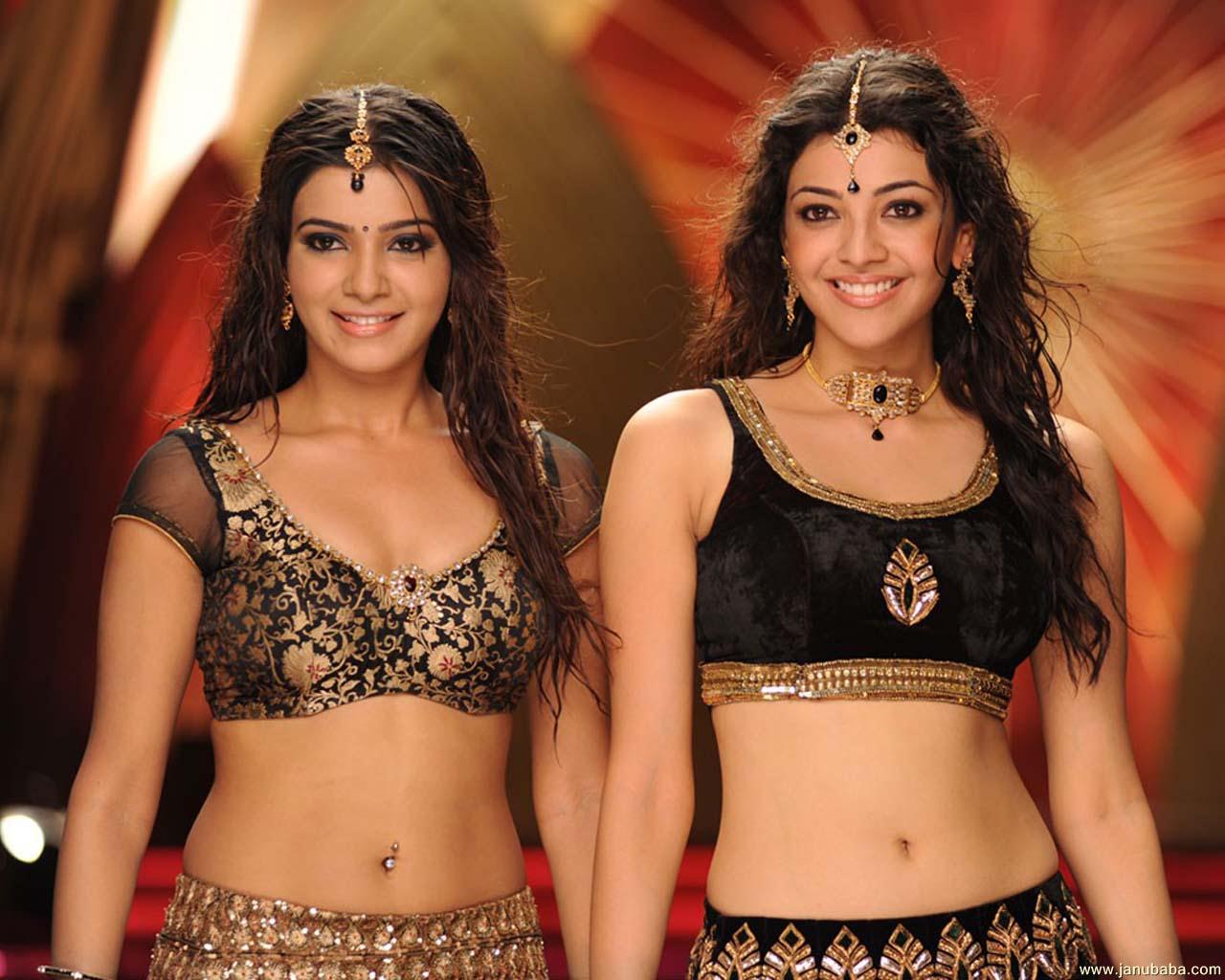 Samantha with Kajal Agarwal                 by coolman